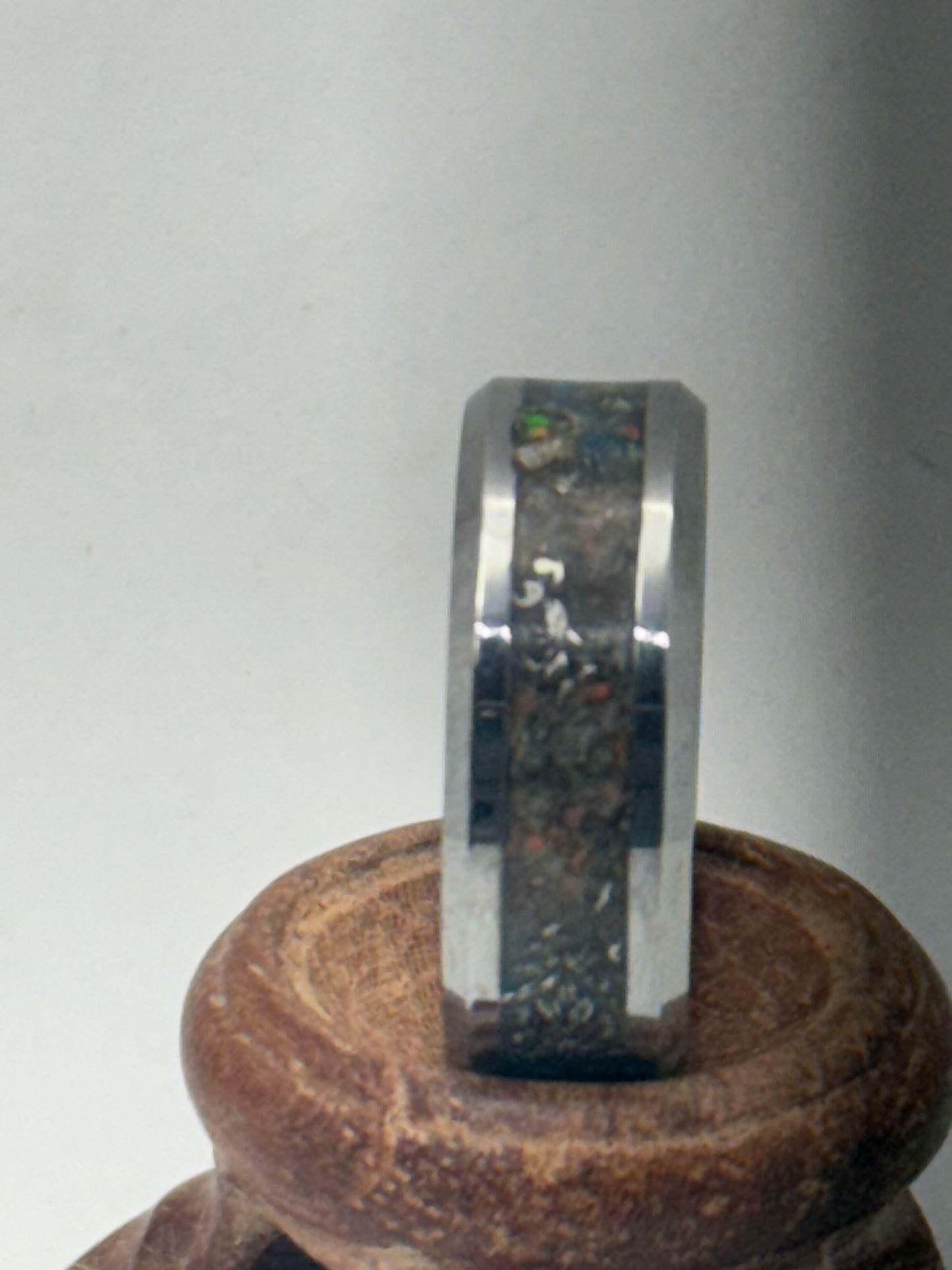 Universe Meteorite Fire Opal Mens