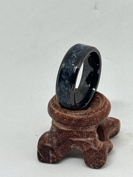 Black Ceramic  Crystal Soldalite