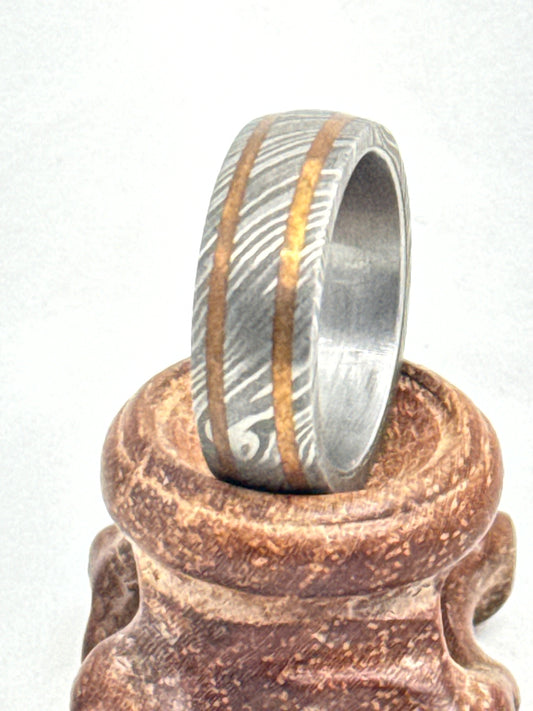 Damascus Copper Banded