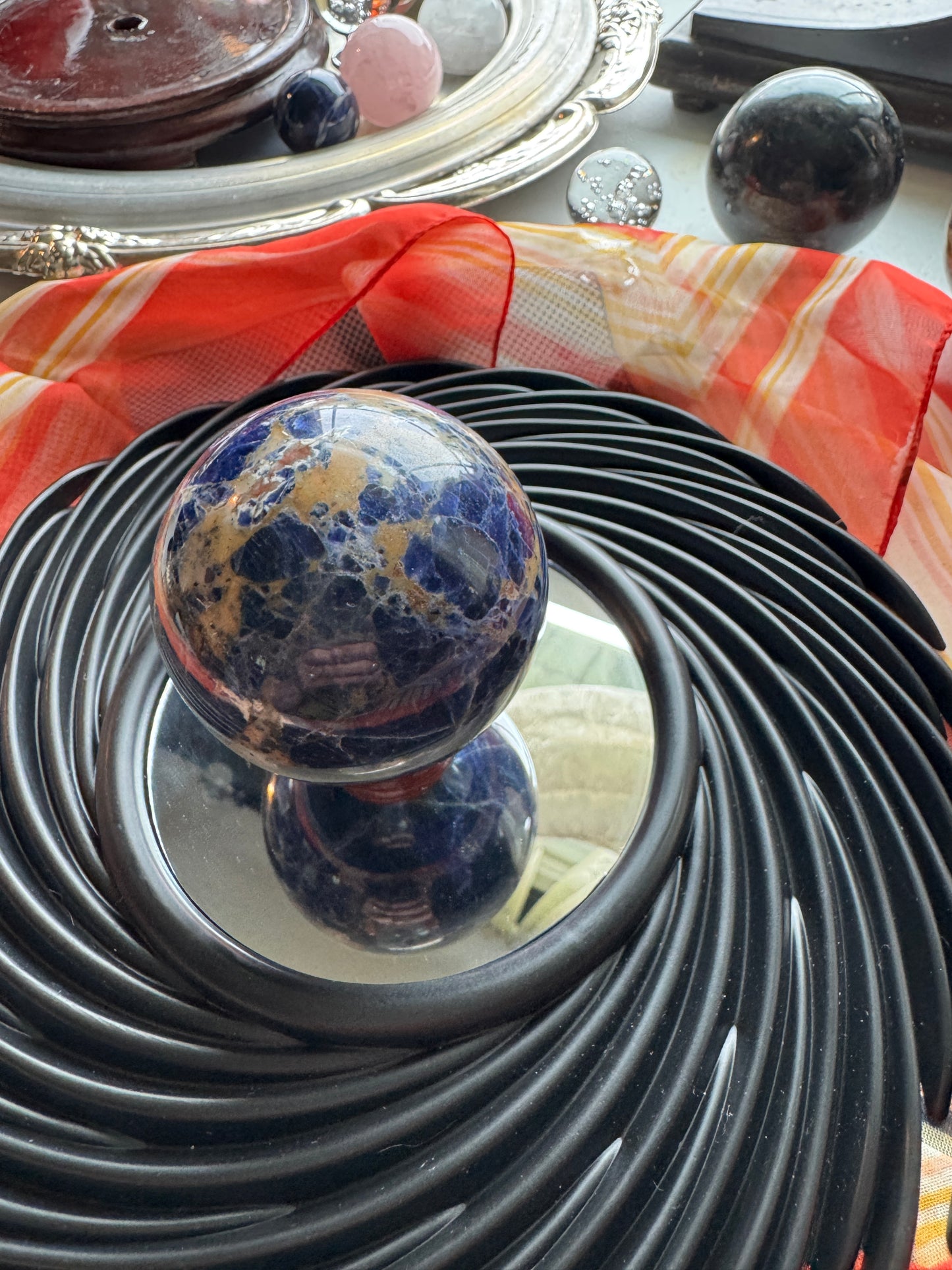 EARTH SODALITE SPHERE